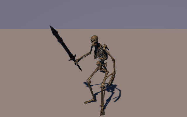 Skeleton war soldier – Animated 3D Model