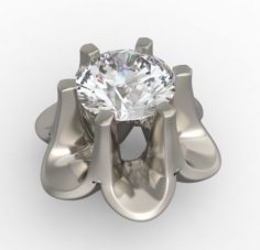 Bezel for diamond 3D print model 3D Model
