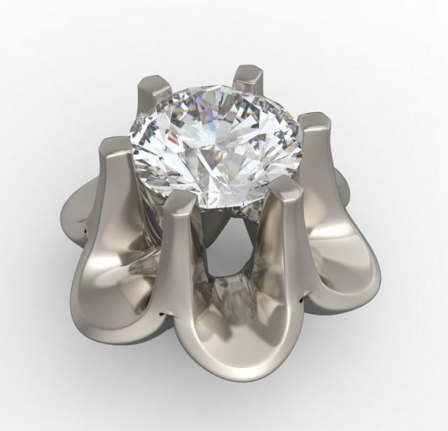 Bezel for diamond 3D print model 3D Model