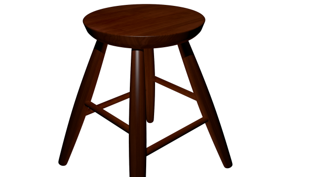 Bar stool High poly made in blender 3D 3D Model