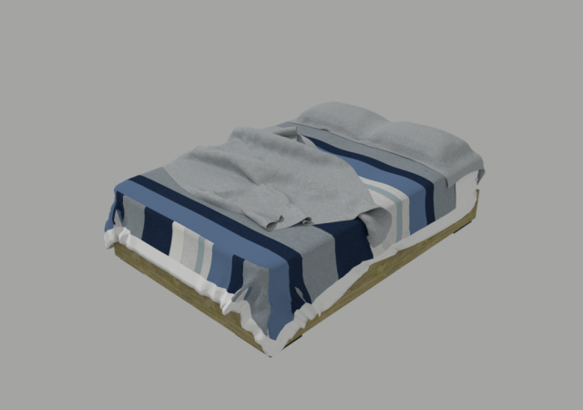 Modern Bed Class Code 3D Model