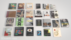 Book Collection 3D Model