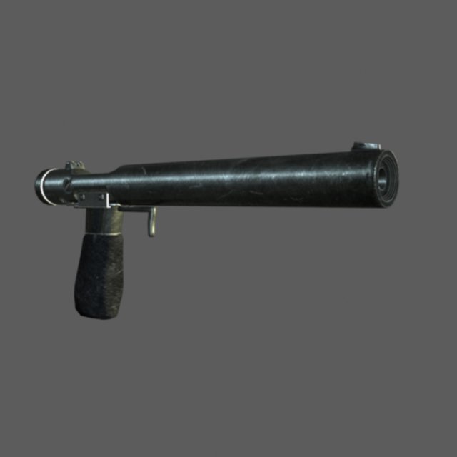 Welrod pistol WWII 3D Model