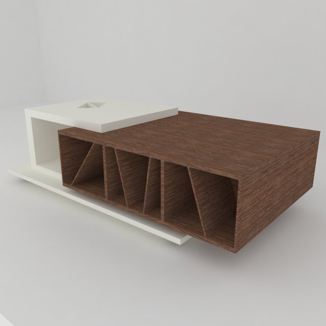 Modern coffee table ZIG 3D Model