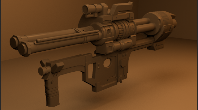 Shooter-gun 3D Model