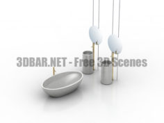 Washbasin faucet mirror 3D Collection
