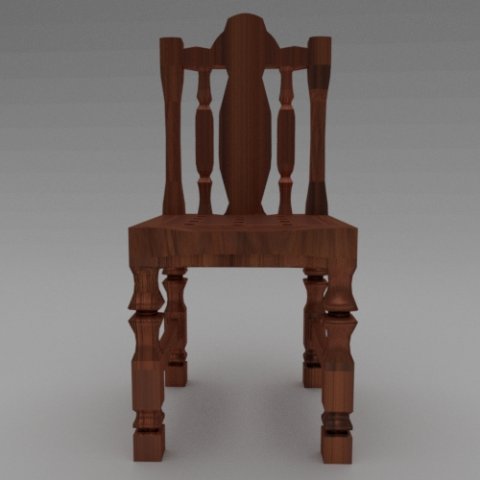 Artisan chair for the exterior and interior 3D Model