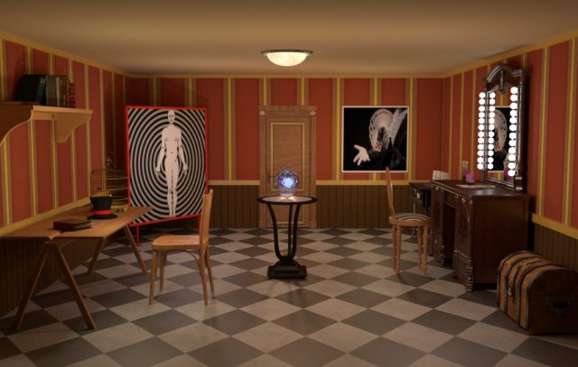 Magician room 3D Model