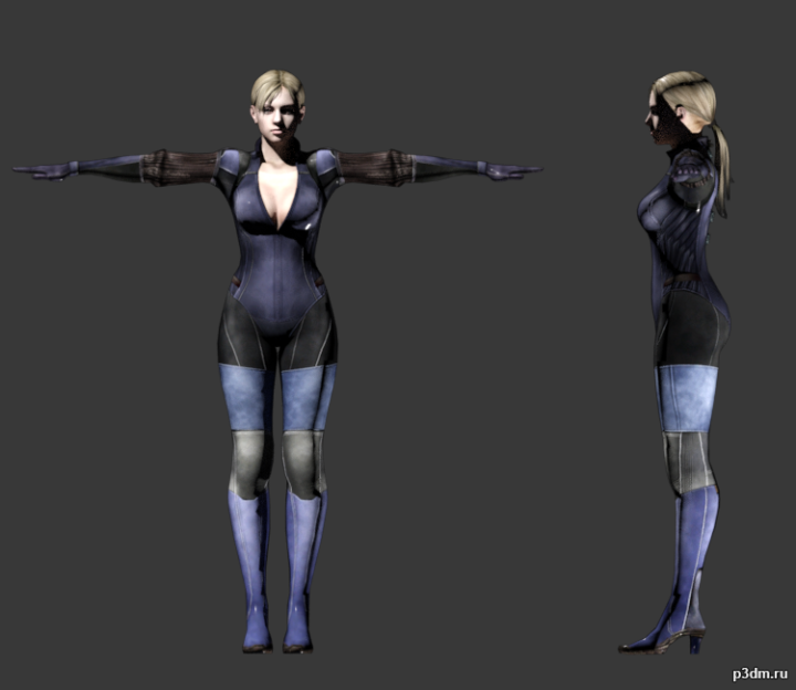 Jill Valentine (Battle Suit) 3D Model