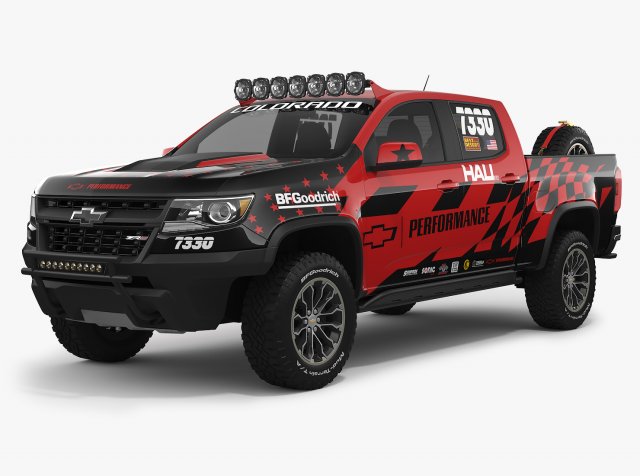 Chevrolet Colorado ZR2 2018 Racing 3D Model