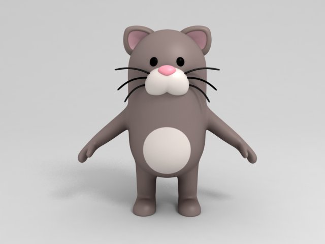 Cat Character model 3D Model