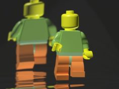 LEGO man animated and rigging 3D Model