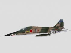 Mitsubishi F1 Ground Attack scheme 3D Model