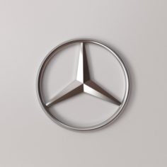 Mercedes Benz Logo 3D Model
