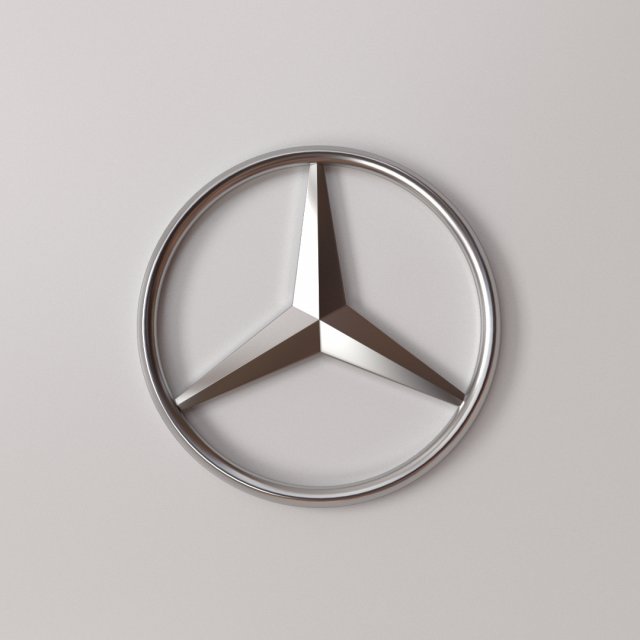 Mercedes Benz Logo 3D Model
