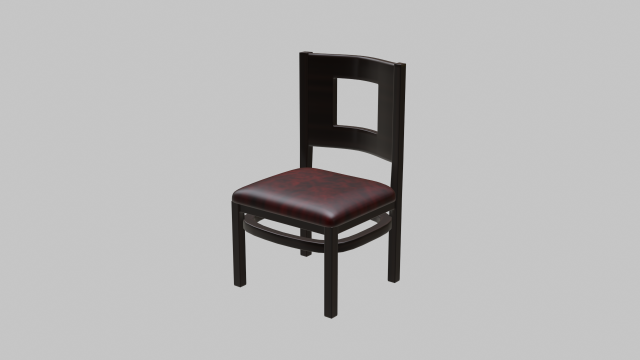 Restaurant Dining Chair 2 3D Model