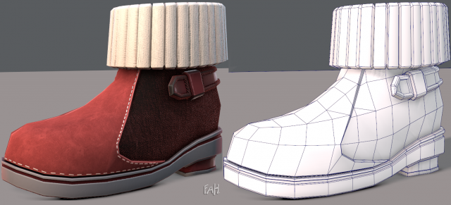 Shoes cartoonV18 3D Model