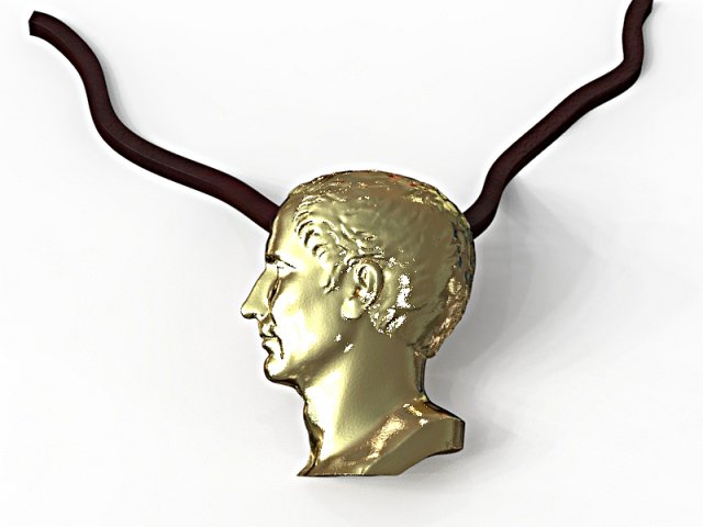 Julius Caesar pendant 3D Model
