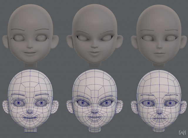 Children Head V01 3D Model - 3DHunt.co