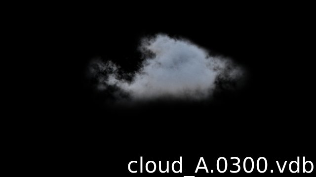 Cloud VDB 1800 frames sequence 3D Model