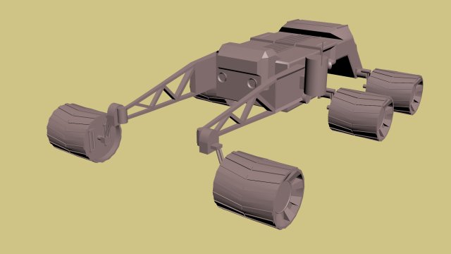 Planetary Rover 3D Model