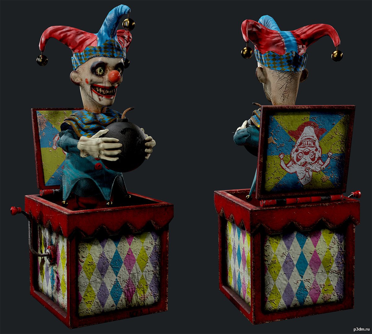 Jack In The Box 3D Model - 3DHunt.co.
