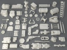 Kit bash55 pieces – collection-4 3D Model