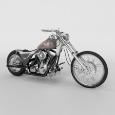 Harley Davidson FXR 1989 Custom 3D Model