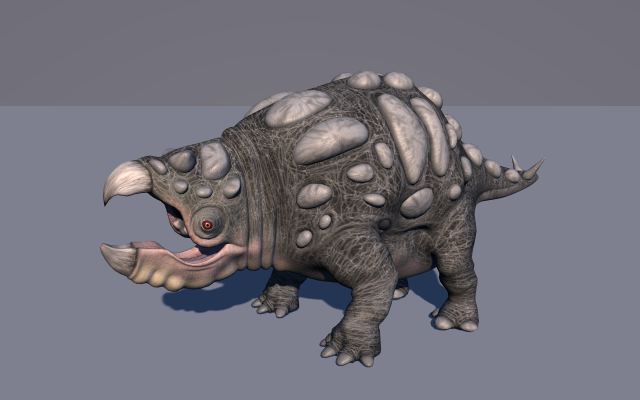 Bolladon Female Dinosaur 3D Model