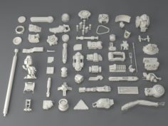 Kit bash58 pieces – collection-1 3D Model