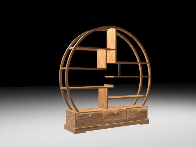 Circular Shelf 3D Model
