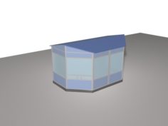 Model of small architectural form – kiosk 3D Model