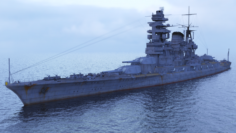 Amagi-class battlecruiser 3D Model