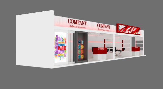 Exhibition stand 01 3D Model