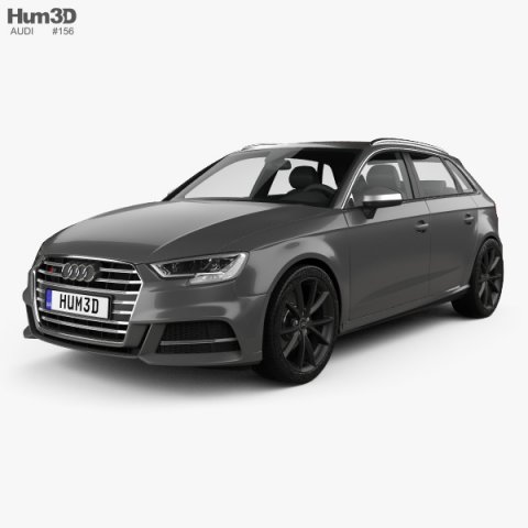 Audi S3 Sportback 2016 3D Model