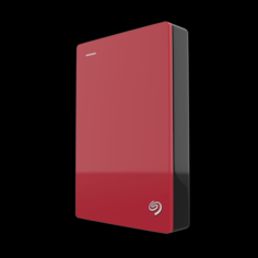 Seagate 4TB Backup Plus Portable Drive RED 3D Model