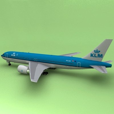 Boeing 767 KLM 3D Model