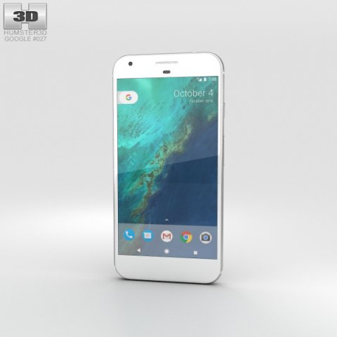 Google Pixel XL Quite Silver 3D Model