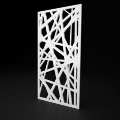 CNC panel Lines solid lattice 3D Model