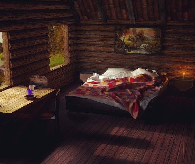 Cozy room 3D Model