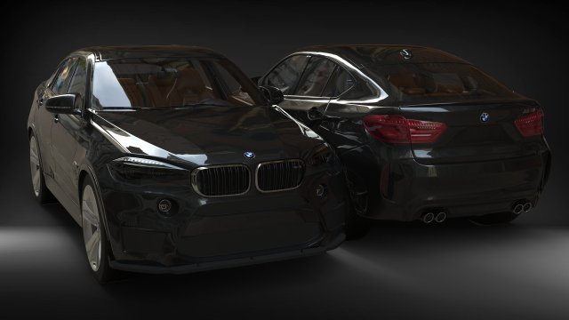 BMW X6M 2016 3D Model