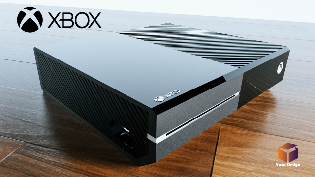 Microsoft Xbox One Black 3D Model