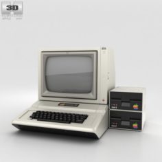 Apple II Computer 3D Model
