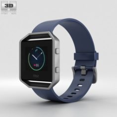 Fitbit Blaze Blue-Silver 3D Model