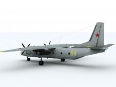 Antonov AN-26 Military Russian Version 3D Model