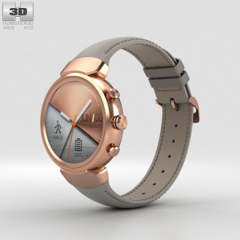 Asus Zenwatch 3 Rose Gold 3D Model