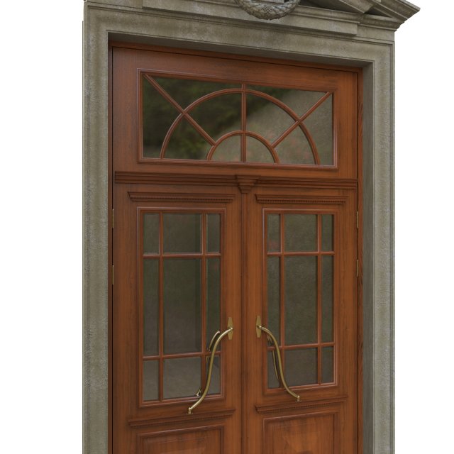 Entrance classic door 04 3D Model