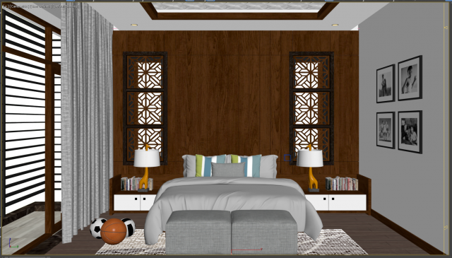Bedroom young 3D Model