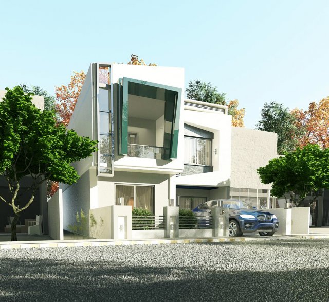 MV-I Modern House 3D Model