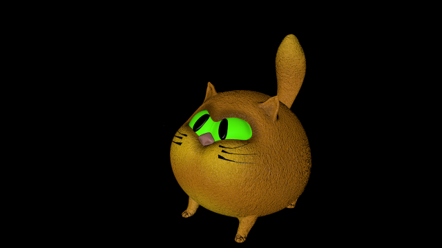 AngryCat 3D Model